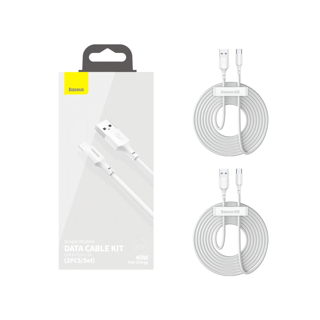 Kit 2 Cabos USB para Tipo-C l Baseus