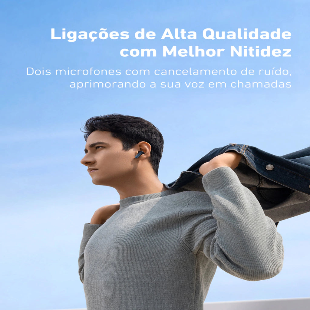 Fone Sem Fio Bowie M2s com Cancelamento de Ruído ANC - Baseus