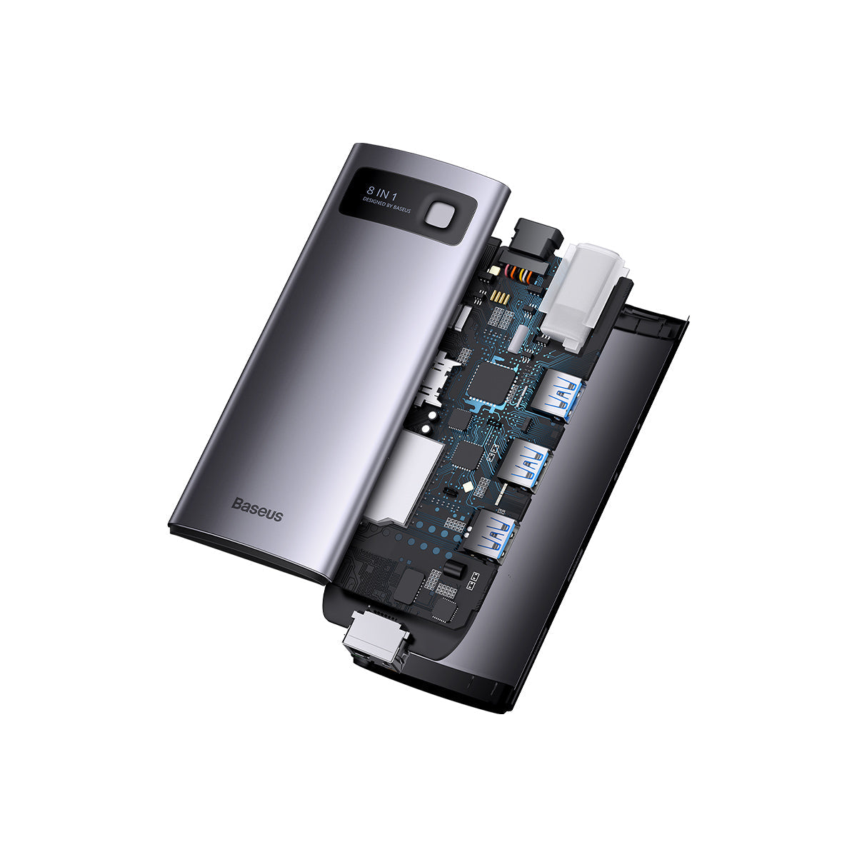 Baseus Joystar Hub USB-C 8 em 1 - Adaptador Multifuncional