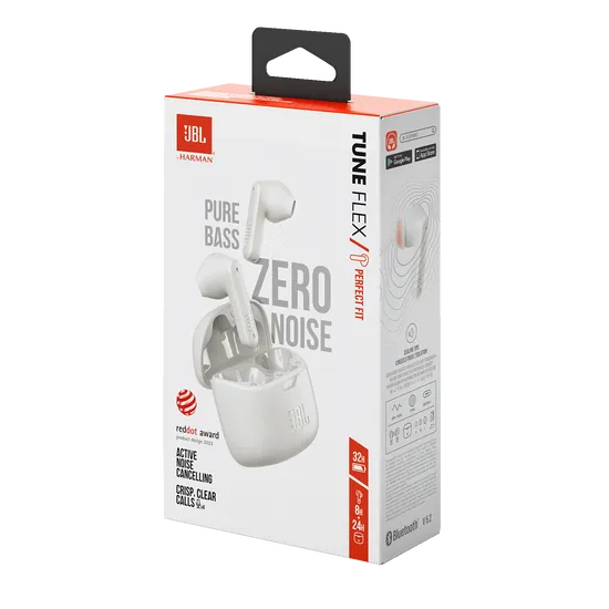 Fones de Ouvido Sem Fio TWS com Cancelamento de Ruído l JBL Tune Flex