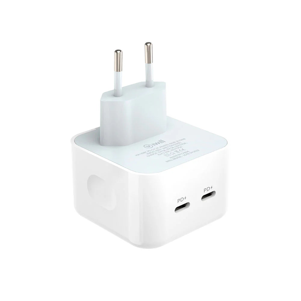 Fonte com 2 saídas USB-C PD 35W | iWill
