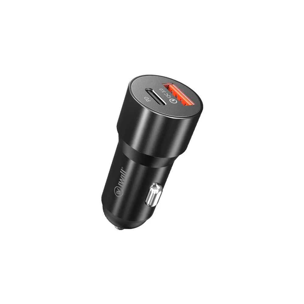 Carregador Veicular Duplo USB-C + USB 20W | Car Charger iWill