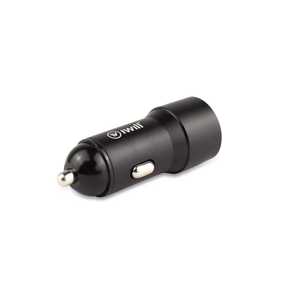 Carregador Veicular Duplo USB-C + USB 20W | Car Charger iWill