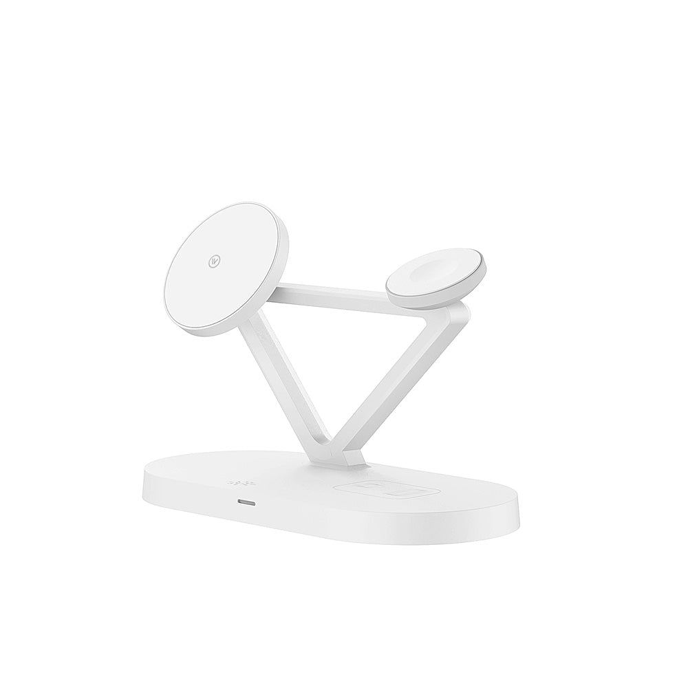 Lâmpada 5 em 1 Multifuncional: Carregador Indução, Despertador, Luz Noturna