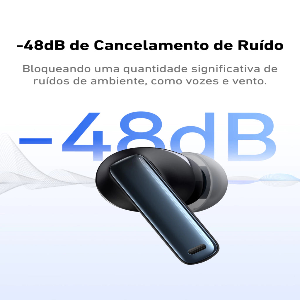 Fone Sem Fio Bowie M2s com Cancelamento de Ruído ANC - Baseus