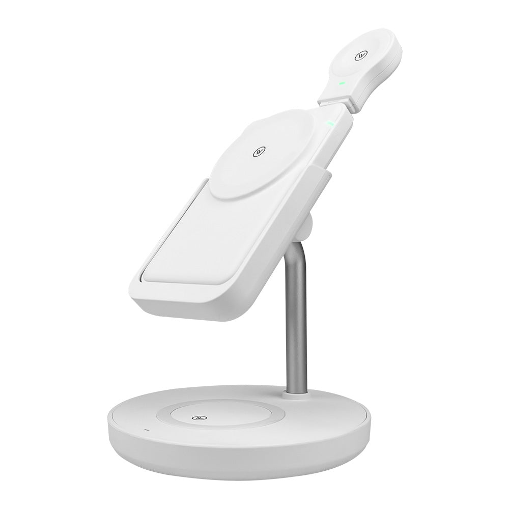 Estação de Carregamento 4 em 1 com Power Bank Magnético Portátil