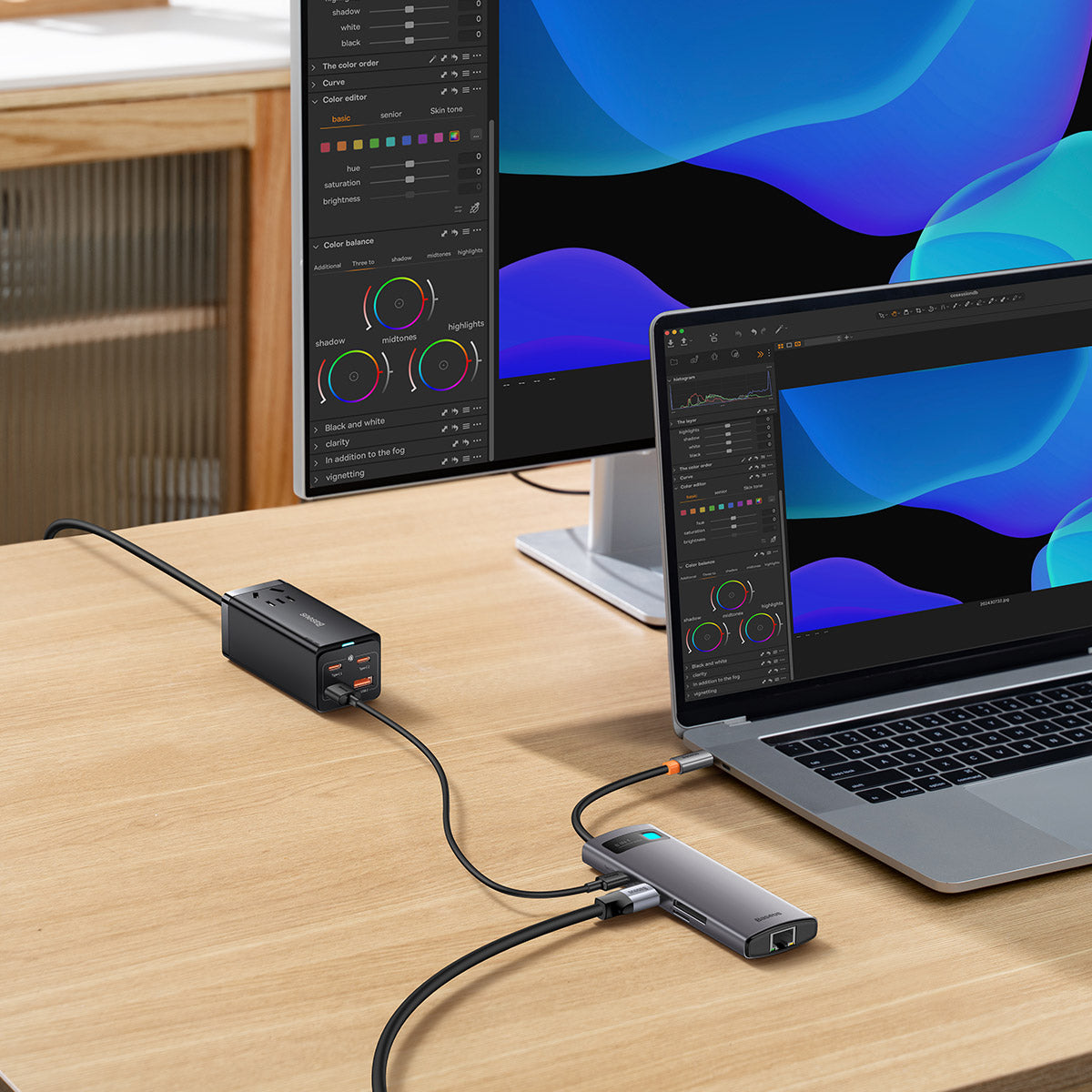 Baseus Joystar Hub USB-C 8 em 1 - Adaptador Multifuncional