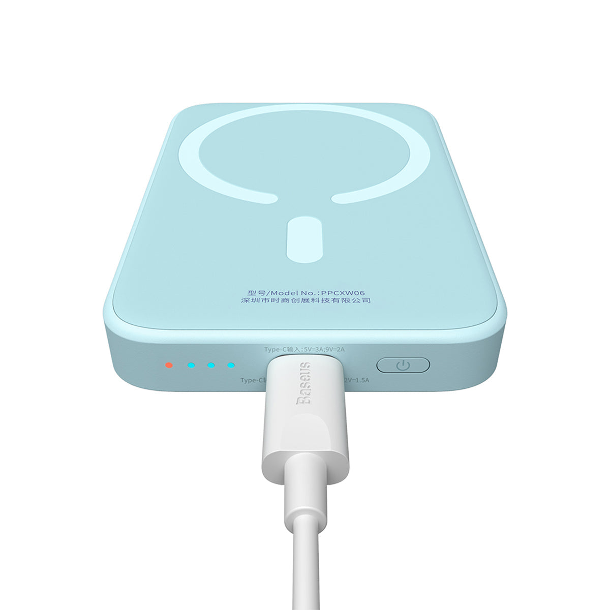 Baseus Bateria Power Bank Magnética 20W 6000mAh Sem Fio Portátil