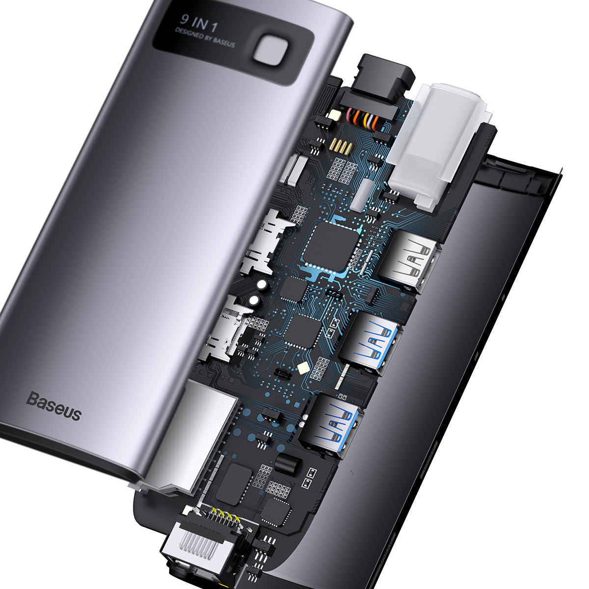 Baseus Joystar Hub 9 em 1 USB-C - Expansão Multifuncional