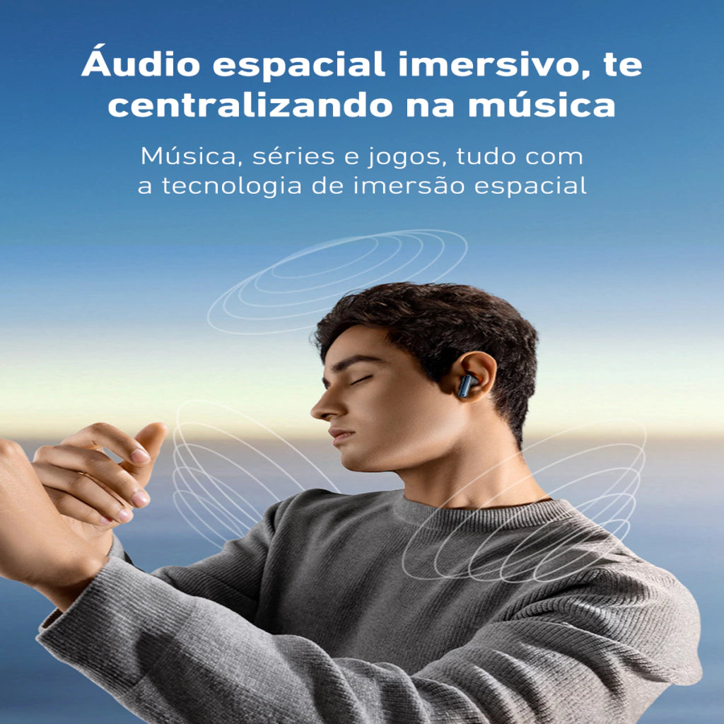 Fone Sem Fio Bowie M2s com Cancelamento de Ruído ANC - Baseus