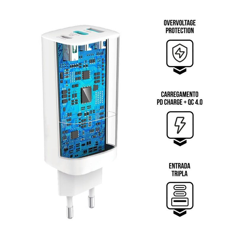 Carregador Universal Notebook Turbo Tank Power 4.0 65W Gshield