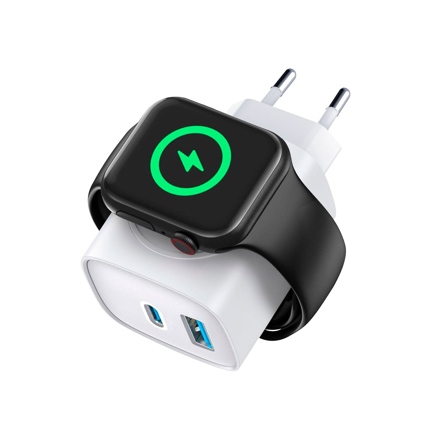 Carregador Turbo 2 em 1 Survivor Wireless para Apple Watch